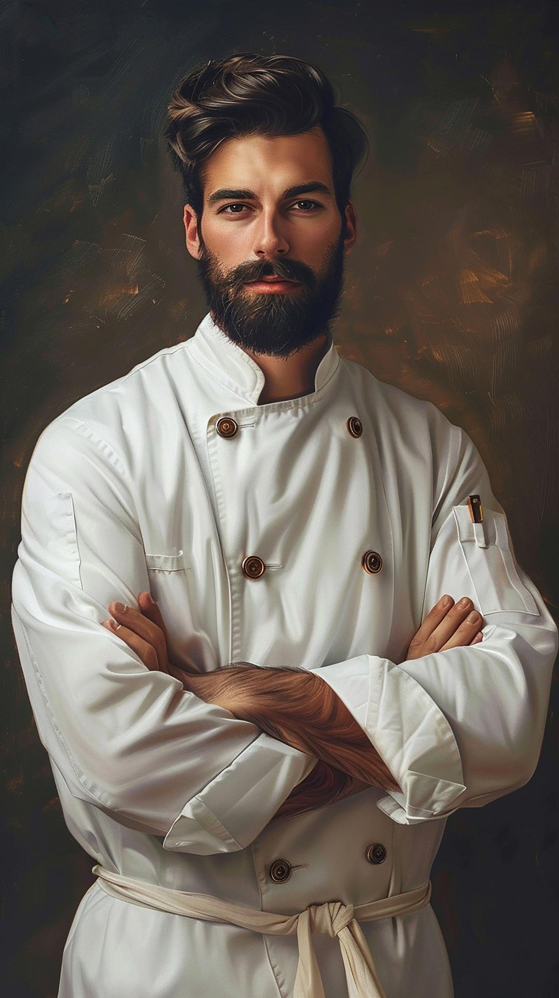 Portrait of head chef in uniform